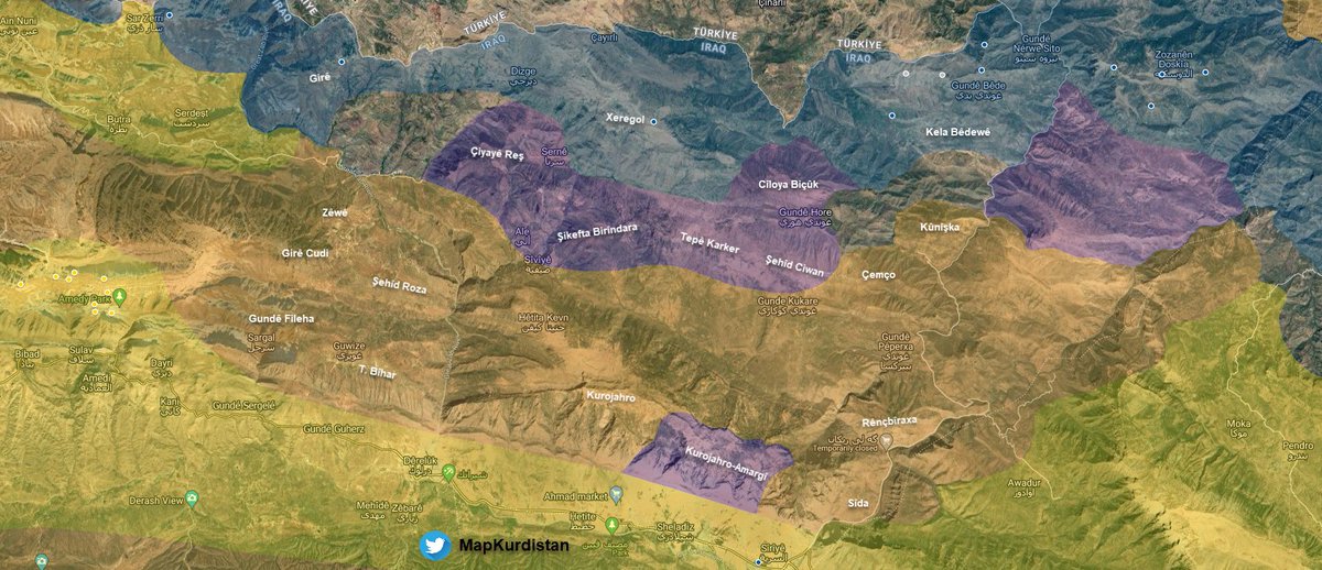 Zap Region — Turkish airborne commandos and special forces managed to advance into the Karker and Ciwan areas and some parts of the strategic Kurojahro mountain.  Violent clashes are ongoing as the guerrillas carry out intensive counter-attacks against these areas