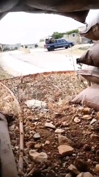 Multiple instances of light clashes in Afrin Aleppo countryside today - Suquor al-Sham fighters and a local clan in Bulbul, and Ahrar ash-Sharqiyah forces are involved in separate firefights in Jinderes. Still below from one of a few videos floating around TG today, from Bulbul