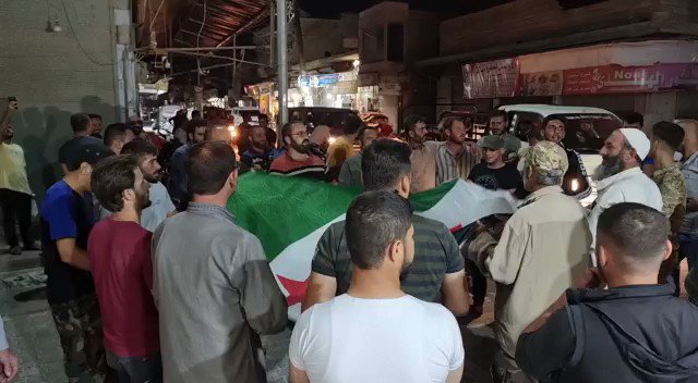 Protest in Marea city, Aleppo countryside