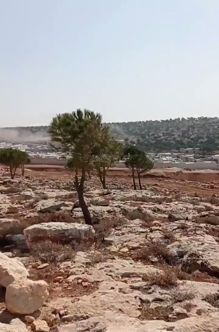 Kuwait Rahme civilian camp in Afrin was shelled. There are people injured