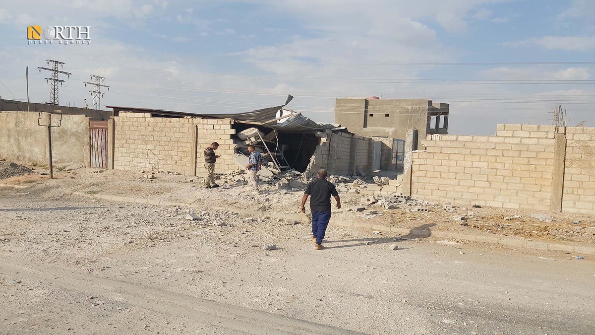Unknown targeting causes damage to house in Syria's Qamishli