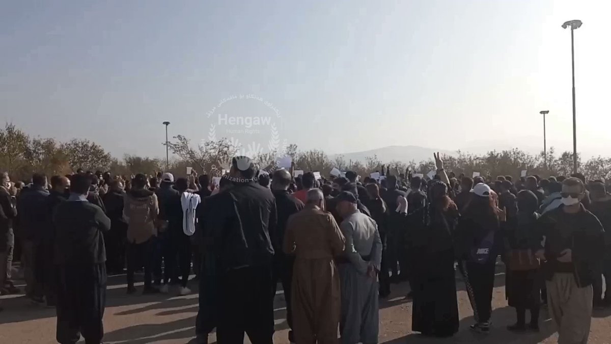 People in Saghez, the hometown of MahsaAmini, are marking the 40th day since her death in  custody at the cemetery where she's buried.   Mourners are chanting: woman, life, freedom.