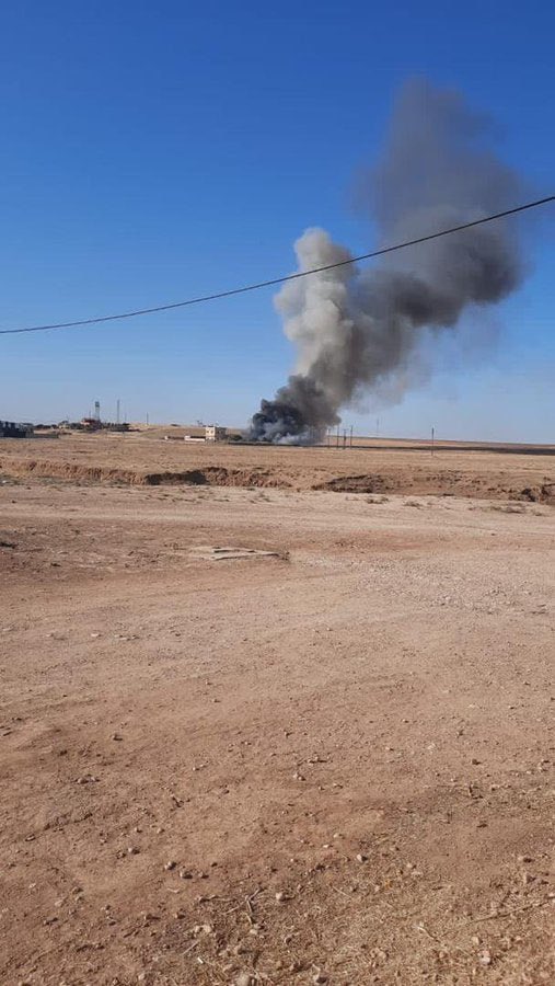 The Turkish military just carried out another airstrike on the electricity station in Kobane