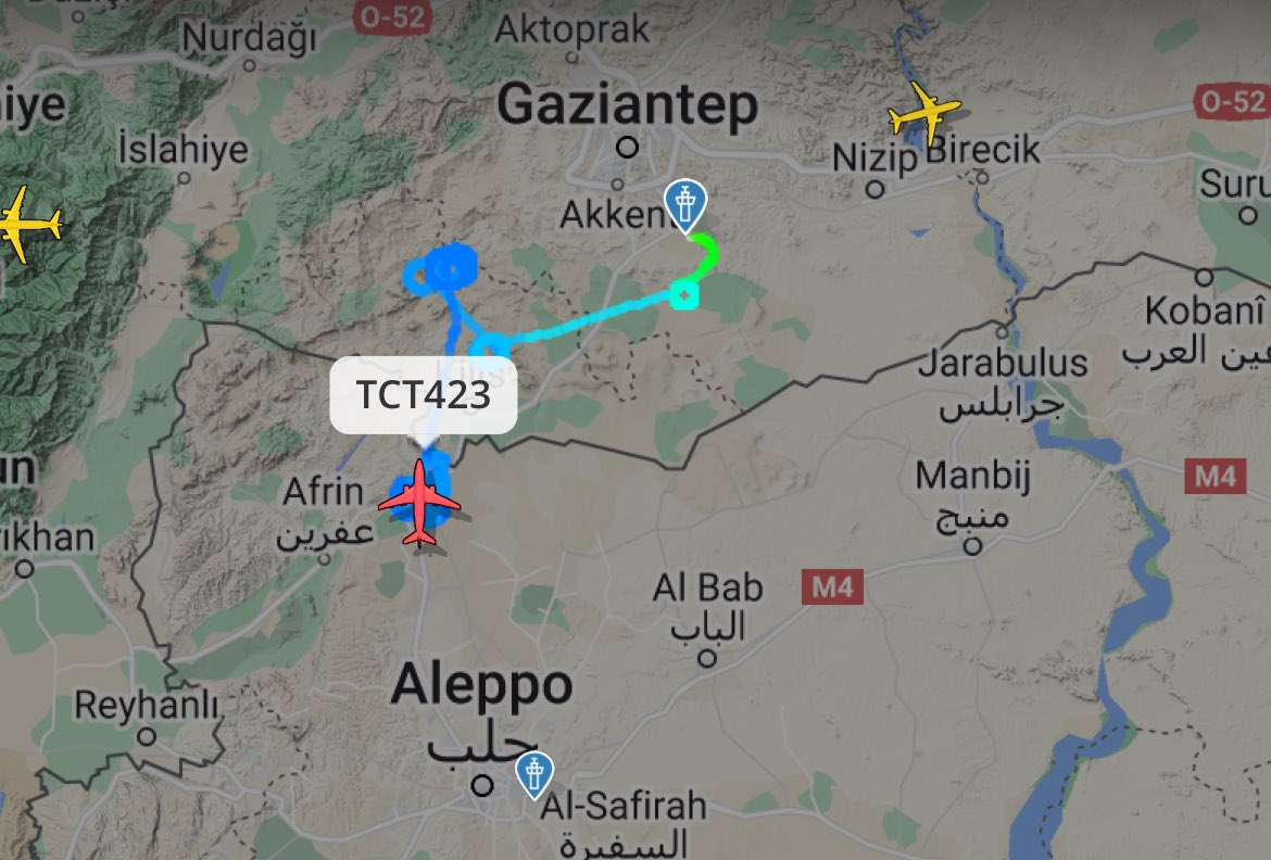 Large scale airstrikes by the Russian airforce reported on the Mare / Tal Rifaat frontline - currently the Turkish led SNA is trying to advance into the Kurdish held Tal Rifaat Region.Turkish drone is active over northern Syria also