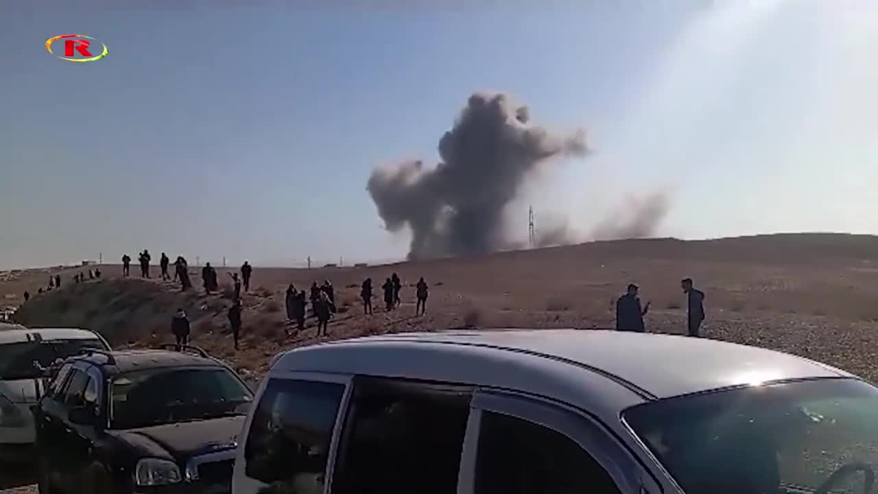 A number of citizens were injured as a result of the airstrike near civilian protesters convoy on the way to Tishren dam