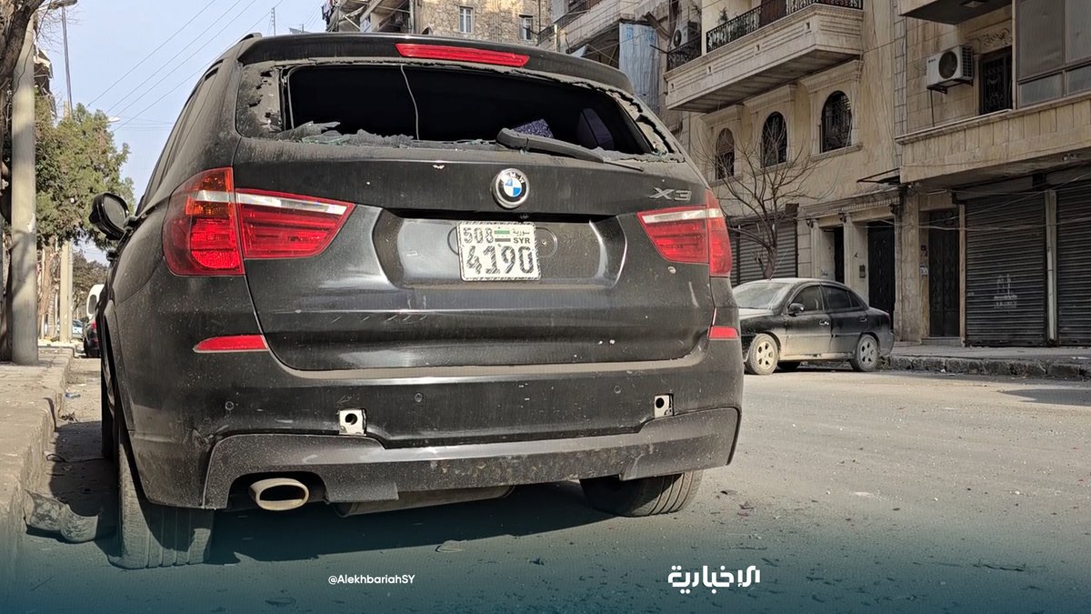 Material damage to civilian property as a result of artillery shelling by the SDF on the Sheikh Taha neighborhood in Aleppo.