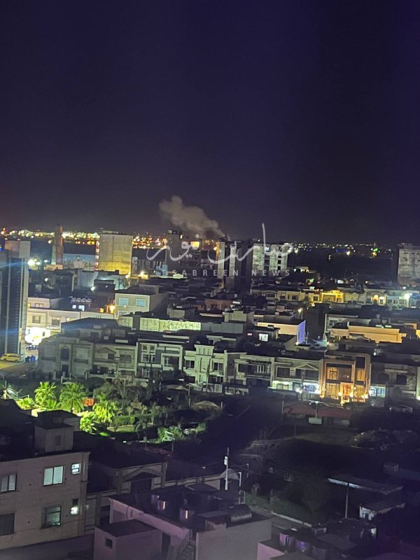 In Erbil steigt infolge eines Drohnenangriffs Rauch auf.